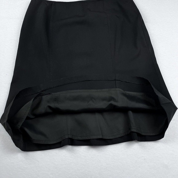 VTG Moschino Cheap and Chic Black Skirt Godet Pencil Women Sz 10 Y2K Above Knee - Picture 6 of 8